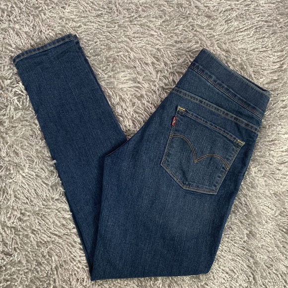 Levi’s Pull-on Shaping Dark Rinse Denim Jeggings, 6 - Picture 5 of 12